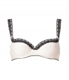 Turn up the heat in this ultra-chic bra from Elle MacPherson Intimates - Balconette style, lace detailed front and adjustable straps, bow detail, underwire, padded cups - Style with matching panties or a silk robe for luxe loungewear