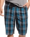 Pattern your look after classic preppy style with these plaid shorts from INC International Concepts.