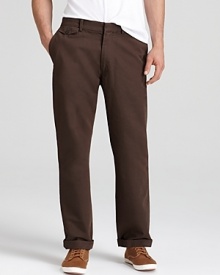 Bring a modern silhouette to your wardrobe essentials with Jack Spade's straight leg pants.