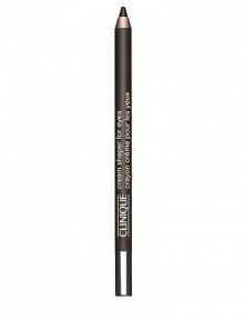 Creamy-smooth pencil defines with a hint of shimmer. Glides on intense, lasting-wear colour. Non-smudging, water-resistant. Opthamologist tested. 0.04 oz. 