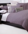 This Windsor Plum sham from Hugo Boss is the perfect finishing touch for your bedding ensemble. Woven cotton jacquard fabric provides endless comfort. Zipper closure.