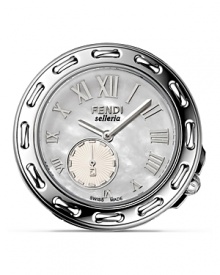 Fendi Round Selleria Stainless Steel Watch Head, 37mm