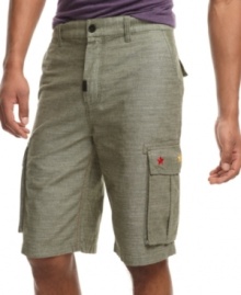 These classic cargo shorts from LRG come with pocket detailing to freshen up your spring look.