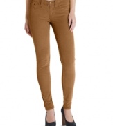 Crazy for cords! Levi's 535 colored-corduroy leggings add spice to your skinny collection!