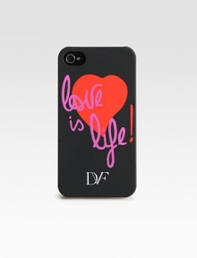 Add a signature look to your iPhone® with this stylish cover. Plastic 2¼W X 4¾H X 1/2D Imported 