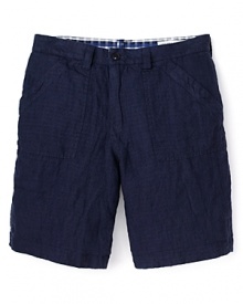 The Men's Store at Bloomingdale's Linen Solid / Seersucker Reversible Shorts