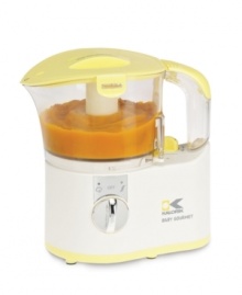 Do it all and do even more than ever before with a 2-in-1 food processor and steamer. Ideal for preparing your very own homemade baby food in under 10 minutes, this handy helper gives you the knowledge of what you're putting in the mouth of your precious loved one-so long unhealthy fillers and preservatives! 1-year warranty. Model MCH33526Y.