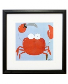 Get your claws on Barnacle Pete, a resourceful crab who scours the ocean floor for treasure. Matted and framed, his portrait is perfect for your little one's bedroom.