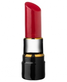 Pucker up. Sculpted in heavy art glass, this larger-than-life and sexy red lipstick adds a fun, feminine touch to you desk, dresser or armoire.