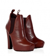 A new season essential, these luxe leather platform ankle boots from Proenza Schouler are effortlessly chic - Square toe, front hidden platform, chunky high heel, elasticized side panels, back pull-on tab - Pair with skinny jeans, a mini-dress, of figure-hugging frock