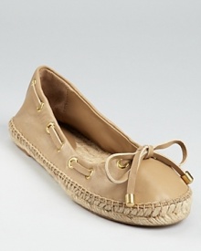 In the softest leather, these luxe espadrilles from Lauren Ralph Lauren exude classic style.