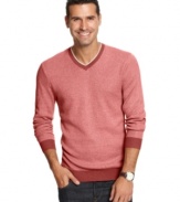 Layered or alone, this textured sweater from Tasso Elba adds a refined touch to any look.