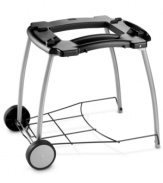 Get stood up! This ingenious cart will change your world of grilling for the best, standing your grill up so you have easier access to cook in comfort. Great for getting your Weber where you want it, this cart quickly folds up and out for grilling on the go.