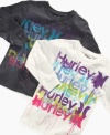 Inspire the creator in him with this fun graphic shirt from Hurley.