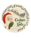 The perfect place to leave a little love for Old Saint Nick. Part of an exquisite china holiday dinnerware and dishes collection from Lenox, this cookie plate features a lavish holly motif and classic painted images on soft ivory.