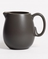 With a powdery matte finish and clean modern shapes, this dinnerware collection from renowned designer Vera Wang brings minimalism to the table with chic style. In soft, natural graphite, this pitcher coordinates perfectly with any decor.