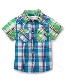 Diesel Boys' Coxty Plaid Shirt - Sizes 4-7