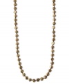 Look money. This golden necklace from Lucky Brand features strands of hammered coin pendants. Crafted in gold tone semi-precious reconstituted calcite and mixed metal. Approximate length: 35 inches.