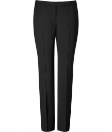 Bring some sophistication to your workweek look with these chic tailored pants from Hugo - Side and back slit pockets, hidden hook closure - Slim fit, ankle length - Pair with a sleek button-down, matching blazer, and dress shoes for an office-to-evening ensemble