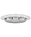 With a feminine edge and pretty perforated detail, the French Perle relish tray holds snacks, dips or toppings with decidedly vintage charm. In pure aluminum, it's a brilliant complement to French Perle dinnerware. Qualifies for Rebate