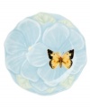 Fresh from the garden with a soft petal edge, this pale blue flower canapé plate plays host to a golden butterfly (tm) and your favorite savory treats. Mix and match with Butterfly Meadow dinnerware. Qualifies for Rebate