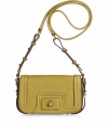 Get of-the-moment style with this modern classic crossbody bag from Marc by Marc Jacobs - Front flap with logo turn-lock closure, tonal stitching, long shoulder strap, gold-tone hardware - Pair with an elevated jeans-and-tee ensemble or a casual cocktail look