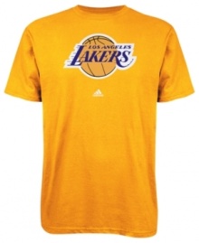 Sport your favorite team's winning spirit in this LA Lakers' tee by adidas.