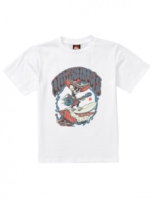 Along for the ride. He'll be kicked back and ready to relax in this t-shirt from Quiksilver.