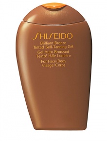 A tinted self-tanning gel for the face and body that instantly beautifies skin with sheer bronze color and a pearly shimmer. Smoothes on evenly with a light dewy touch, and absorbs quickly to bring out the ideal shade and depth of any skin tone. Shimmerbeads Tan Formula gives skin an instantly radiant tan look. Provides superb hydrating benefits to keep skin smooth and supplied with moisture. Pleasant to use, with an enjoyable fragrance.