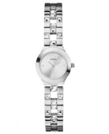 Polish together your perfect workday look with this shimmering watch from GUESS.