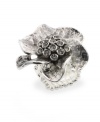 The floral flourish on this lovely ring from Style&co. makes every day feel like springtime! Ring stretches to fit finger. Made in silver tone mixed metal. Approximate diameter: 1-1/4 inches.