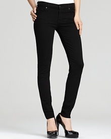 Go for a super-sleek take on denim in these 7 For All Mankind pitch-black skinny jeans.