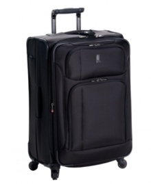 You're flying with the lightweight appeal and convenience of this case. Four 360-degree spinners respond to the simple flick of your wrist, while built-in organizational pockets and an add-a-bag strap let you add on more without feeling weighed down. Limited lifetime warranty. Qualifies for Rebate