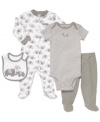 Dressing your littlest one is easy with Carter's matching set, made complete with adorable animal characters.