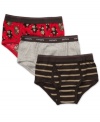 Your little monkey will be cool and comfy in his adorably printed pair of Carter's underwear.