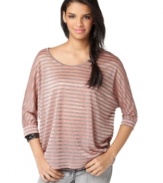 Pair this striped tee from Bar III with your fave skinny jeans and boots for a casual look that is ultra comfy!