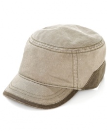 Top off your look with the sleek military styling of this American Rag cap.