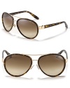 Jimmy Choo's new take on the classic aviator with double frame detail.