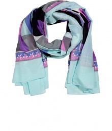 Wrap yourself up in high style with this Pucci printed cotton pareo - Geometric printed easy-to-style scarf - Style with an elevated jeans-and-tee ensemble or tie around your waist for beachside chic