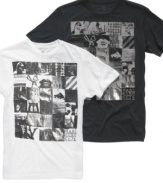 For Square. Stay on top of the current trends with this graphic t-shirt from Marc Ecko.