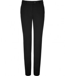 A perfectly flattering foundation for day and evening looks alike, Moschino C&Cs slim leg pants are a sleek choice no matter how you wear them - Side and buttoned back slit pockets, button closures, zip fly, belt loops - Slim, straight leg - Wear with practically anything for a polished tailored look