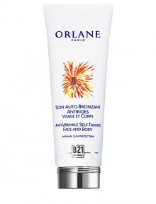 Pure Soin Self Tan SPF8 for Face and Body. A dual-purpose self-tanning lotion that combines high-performance skin protection with the perfect color of a self-tanning product. A genuine anti-wrinkle treatment designed for sun exposure. Provides a natural-looking tan without the sun. Preserves the skin's youthful appearance. Nourishes and tones while providing even healthy looking tan. 4.2 oz. 