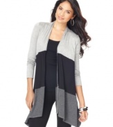 Swingy and chic, this cardigan from AGB adds graphic punch to any outfit!