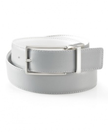 Shine on. This reversible belt from Calvin Klein lights the way to great style.