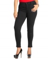 Score a sexy and slimming look with Baby Phat's plus size skinny jeans, featuring a control panel for a flattering fit-- they're must-haves!