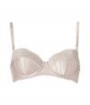 Vintage-inspired styling informs this coquettish bra from Stella McCartney - D?colletage-enhancing cups with lace trim, pintuck-details, and side boning for support - Adjustable straps, hook and eye closure - Perfect under virtually any outfit, or pair with matching panties for stylish lounging