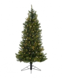 Make this Kurt Adler Christmas tree part of your annual tradition. Pre-trimmed with 200 twinkling clear lights, it will always stay fresh and never shed needles for a reliably festive but utterly fuss-free holiday every year.