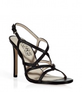 Classic and easy to style, these Michael Kors sandals are a versatile mainstay - Multi-strap front detail, ankle strap with buckle closure, stiletto heel - Style with a fitted sheath and a statement satchel