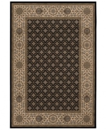 Made for even the busiest of decors, the Sedhan area rug from Couristan combines intricate designs with calming color. Wilton-loomed of Couristan's own Courtron™ ultra-fine polypropylene to give this rug a thick pile, soft finish and ultimate durability.