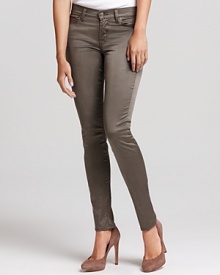 A subtle sateen sheen lends sleek sophistication to these 7 For All Mankind skinny jeans.